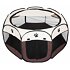 Pet Octagonal Laufstall für Hunde braun