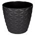 Crystal Mat dekorativer Blumentopf anthrazit