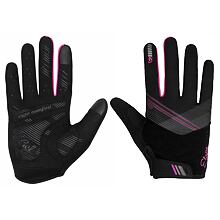 Paola+ Fahrradhandschuhe schwarz-rosa