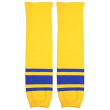Motor Eishockeystutzen Senior gelb-blau