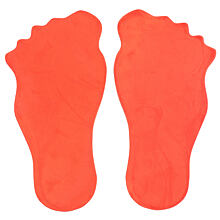 Feet Markierung für den Boden orange