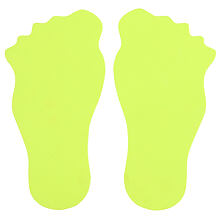 Feet Markierung für den Boden gelb