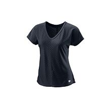Training V-Neck II W Damen T-Shirt schwarz