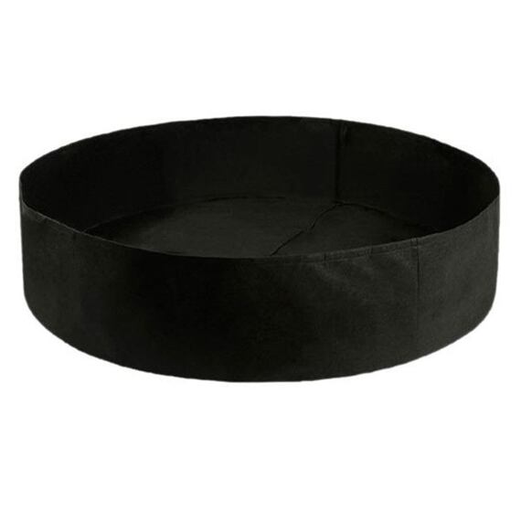 Round 90 textilní květináč černá