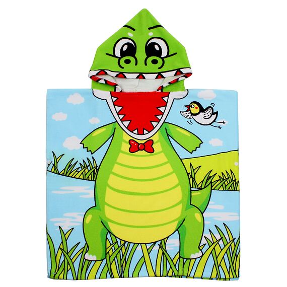 Dinosaur dětské plážové pončo