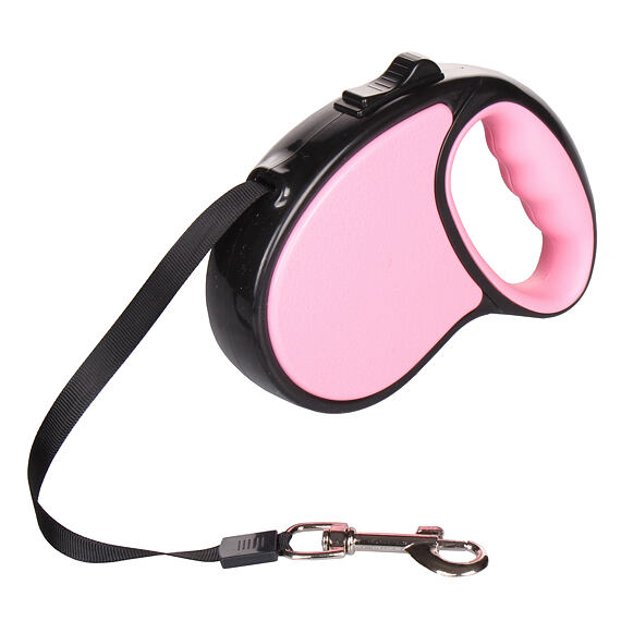 Flexi vodítko pro psy růžová