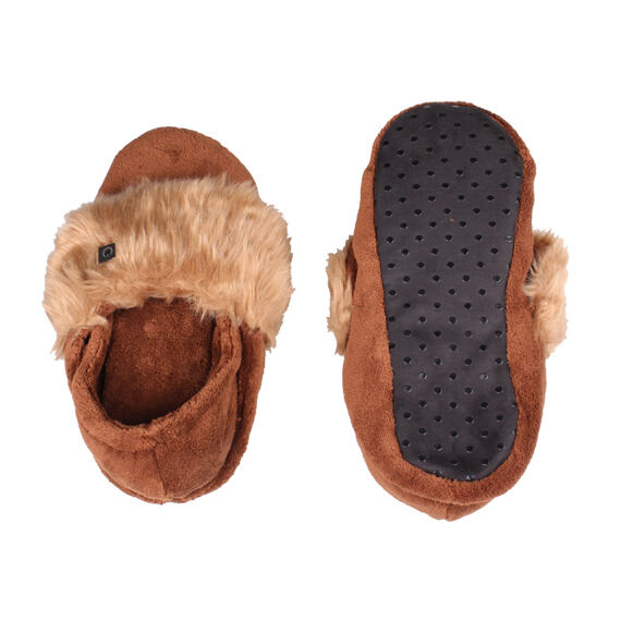 Thermo Slippers vyhřívané bačkory hnědá