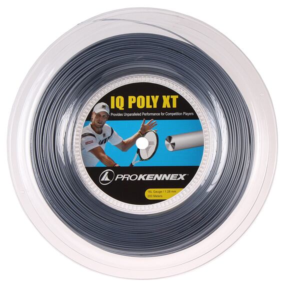 Poly IQ XT tenisový výplet 200 m stříbrná