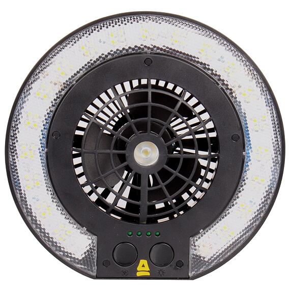 Monserrat kempingová lampa s větrákem