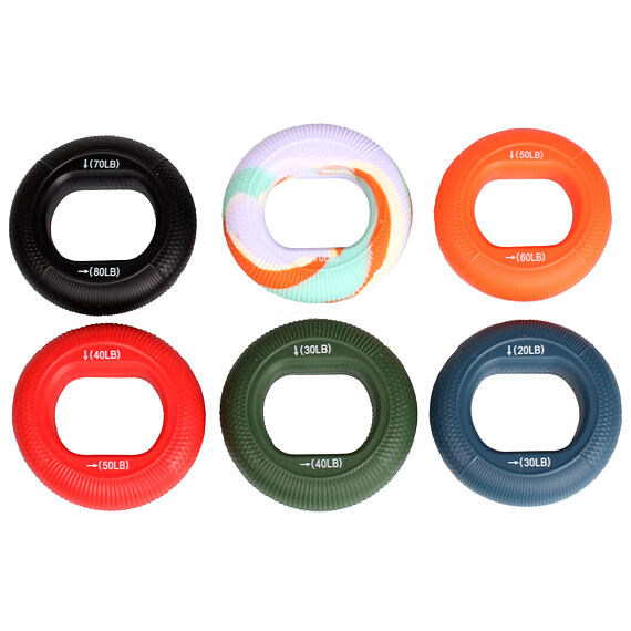 Grip Ring 6 Set sada posilovacích kroužků mix barev