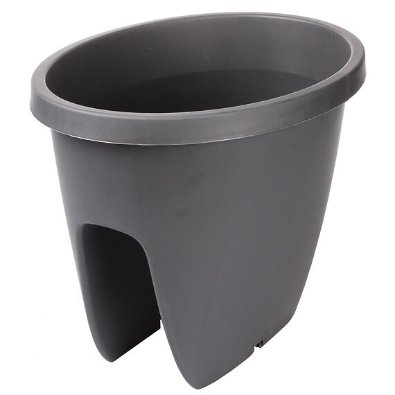 Balconia OVI balkónový květináč antracitová, délka 30 cm