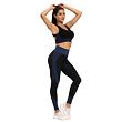 Yoga Sense fitness set dámský černá-modrá