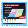 Colored Puzzle fitness podložka modrá