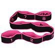 Yoga 8 Cell Stretching Strap schwarz-rosa