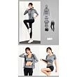 Runner Long 2W fitness set šedá