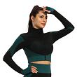 Yoga Sense fitness set dámský zelená tm.