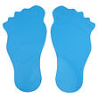 Feet Markierung für den Boden blau