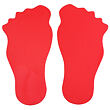 Feet Markierung für den Boden rot