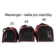 Messenger 42 taška pro mazlíčky černá