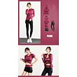Runner Long 2W fitness set plum
